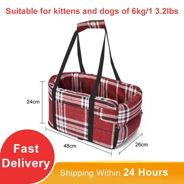 Portable Cat Dog Bed Travel Seat