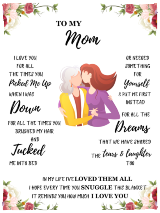 Mom Poem Blanket