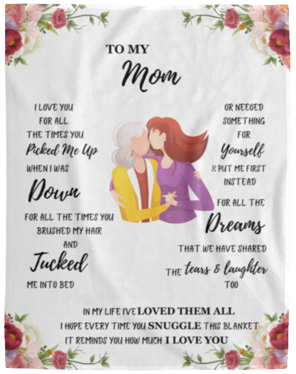Mom Poem Blanket