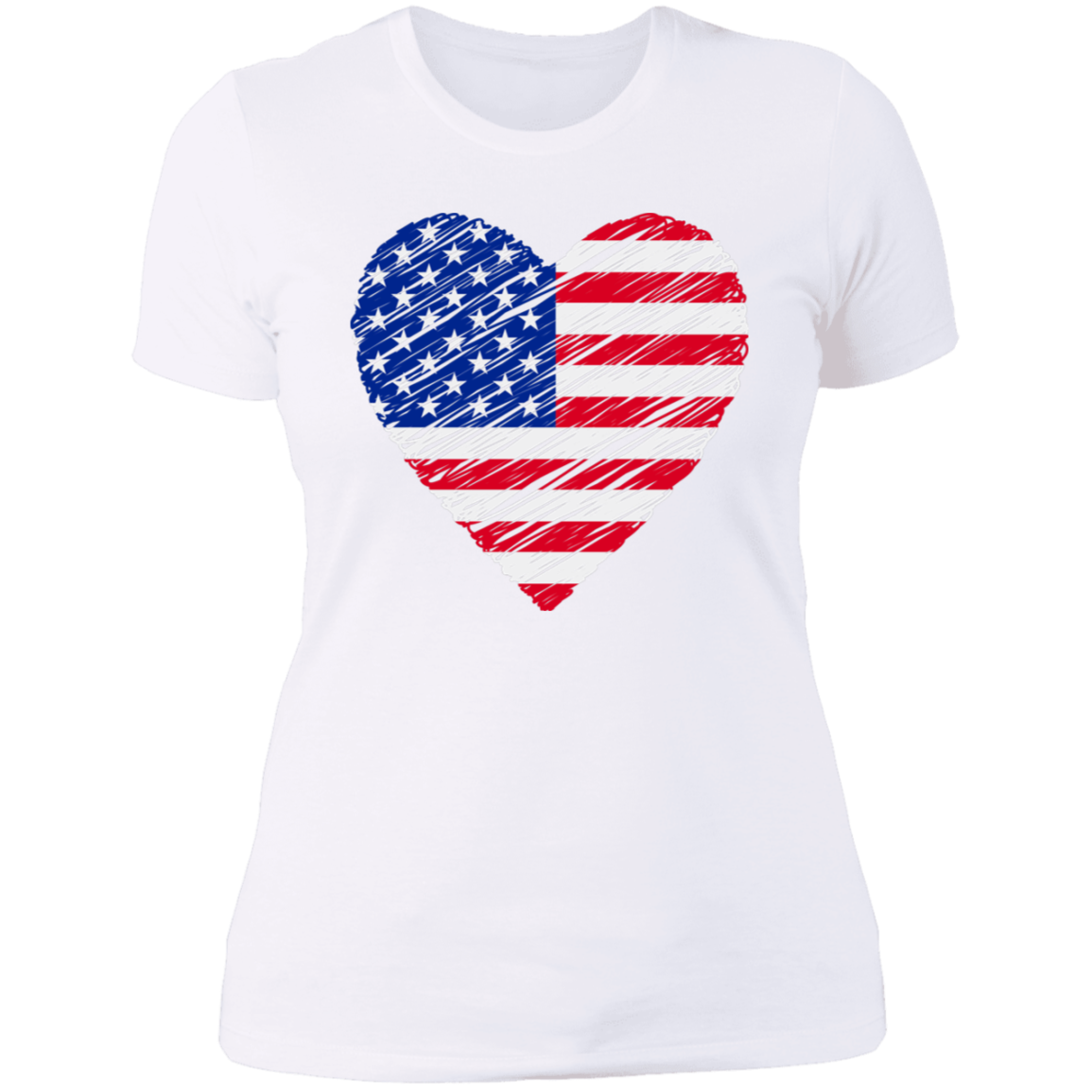 America Heart Ladies' T-Shirt