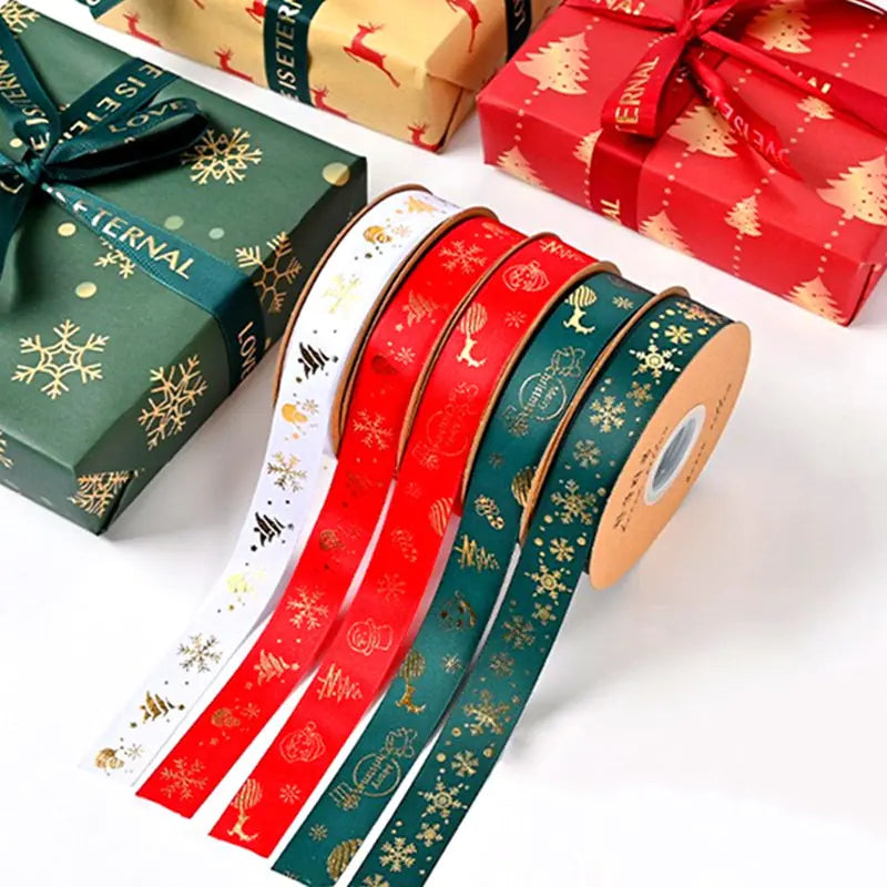 Ribbon Printed Christmas Design