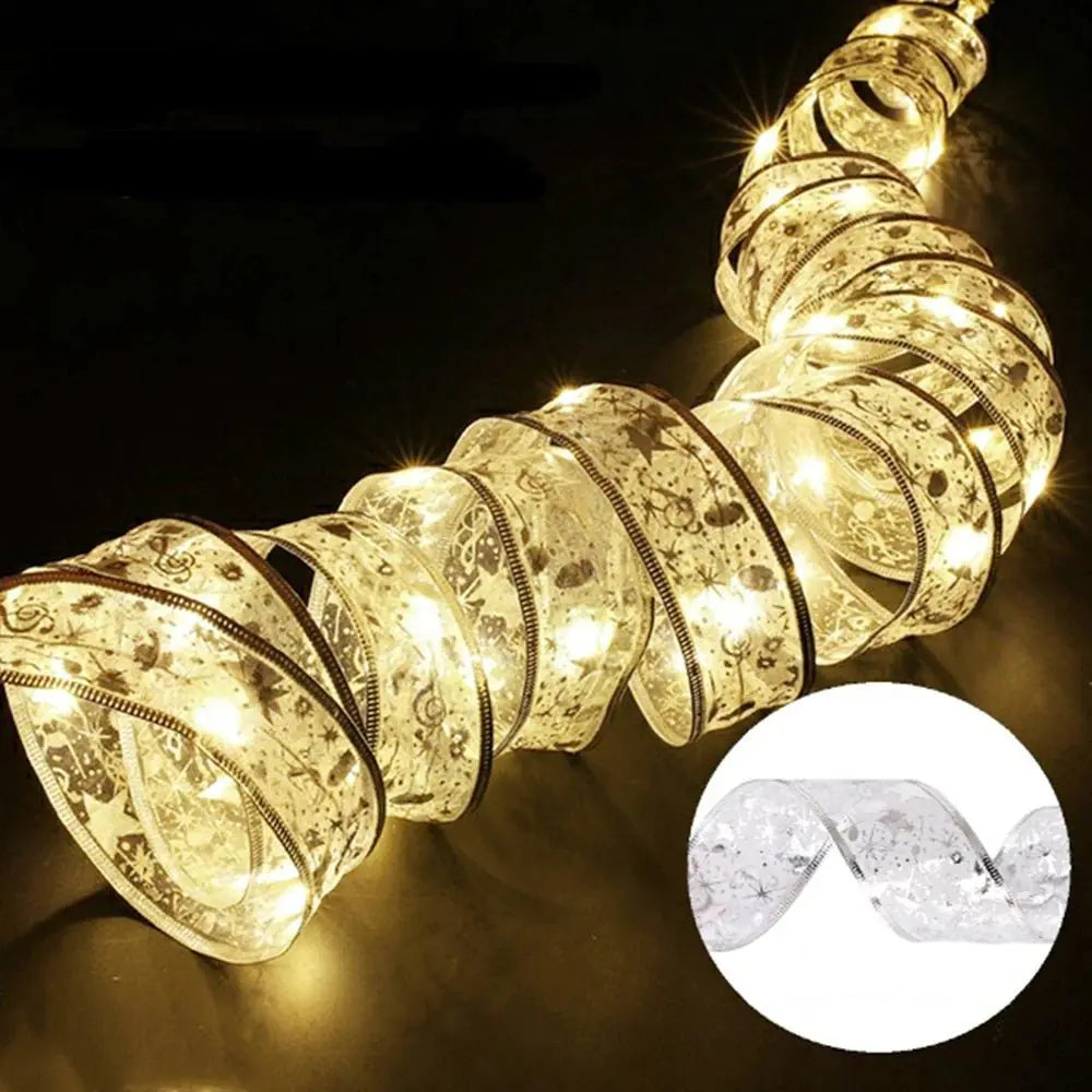 Christmas Ribbon Light, Battery-Operated