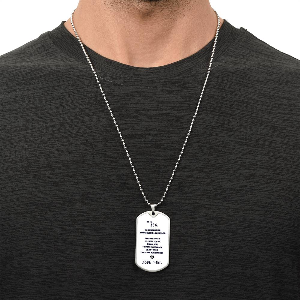 To My Son | Always | Dog Tag