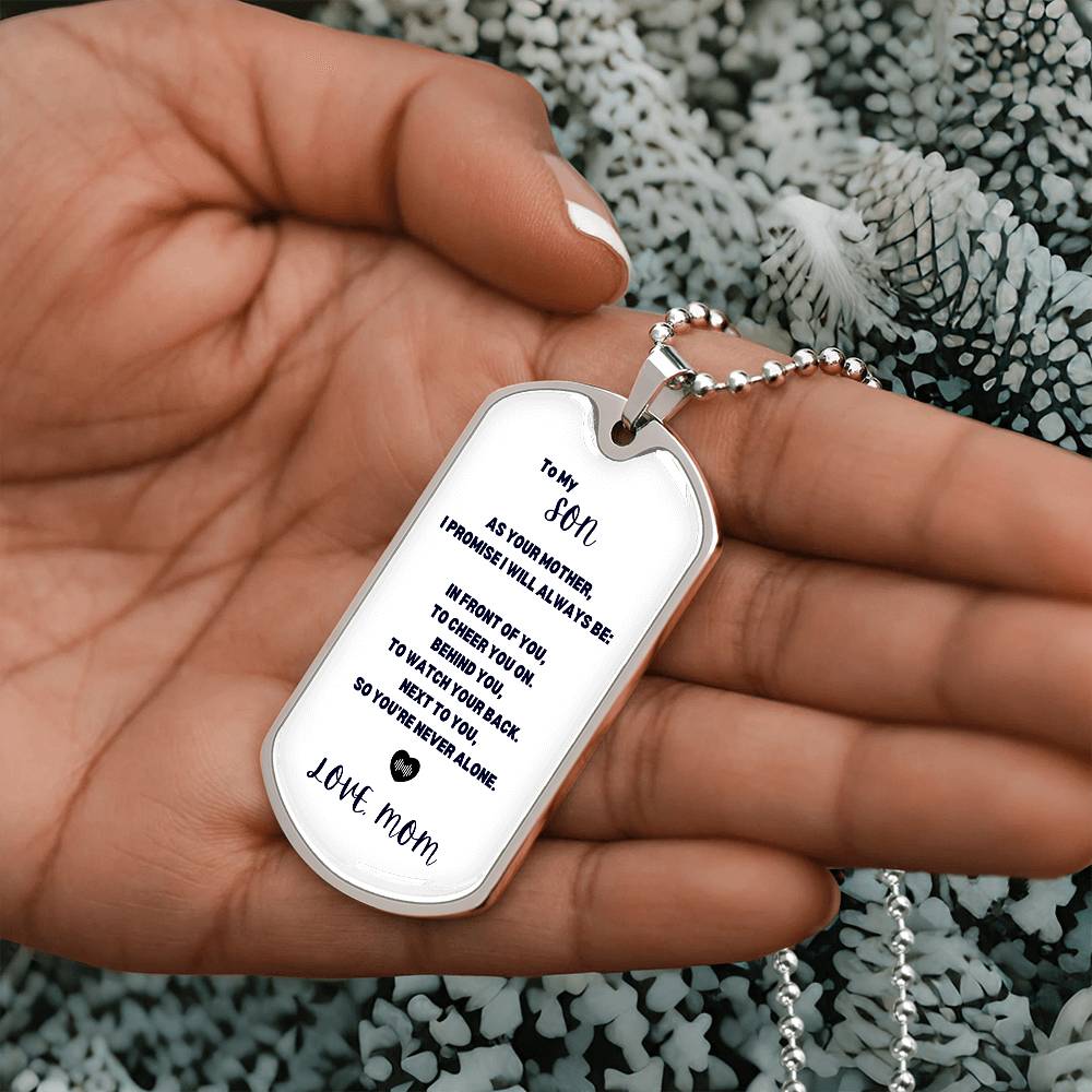 To My Son | Always | Dog Tag