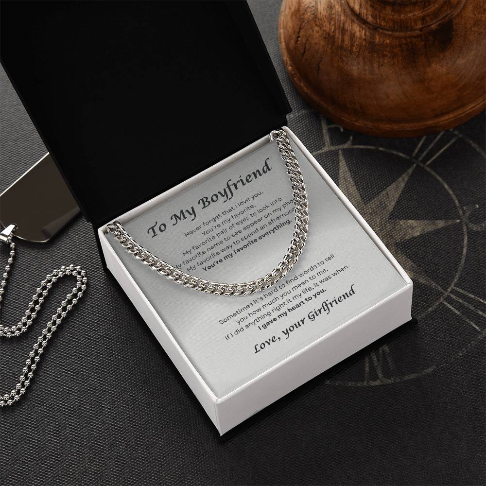 To My Boyfriend | Cuban Link Chain