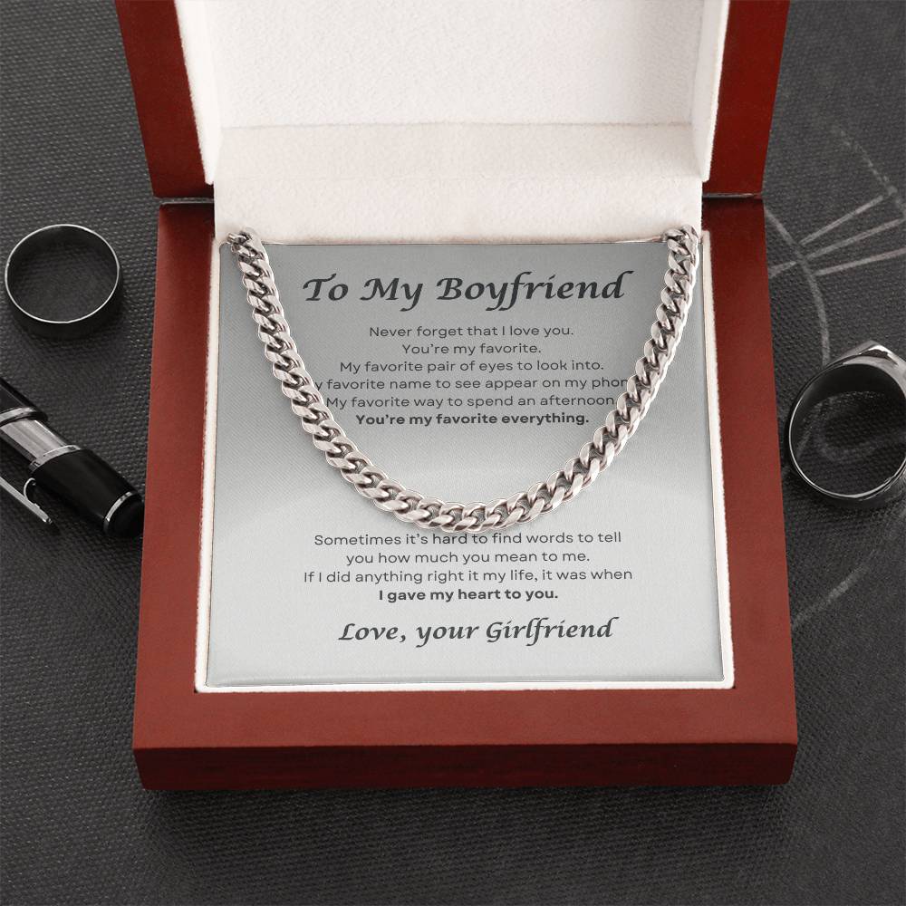 To My Boyfriend | Cuban Link Chain