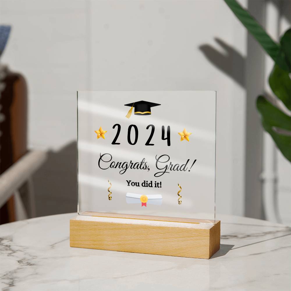 Congrats, Grad Plaque