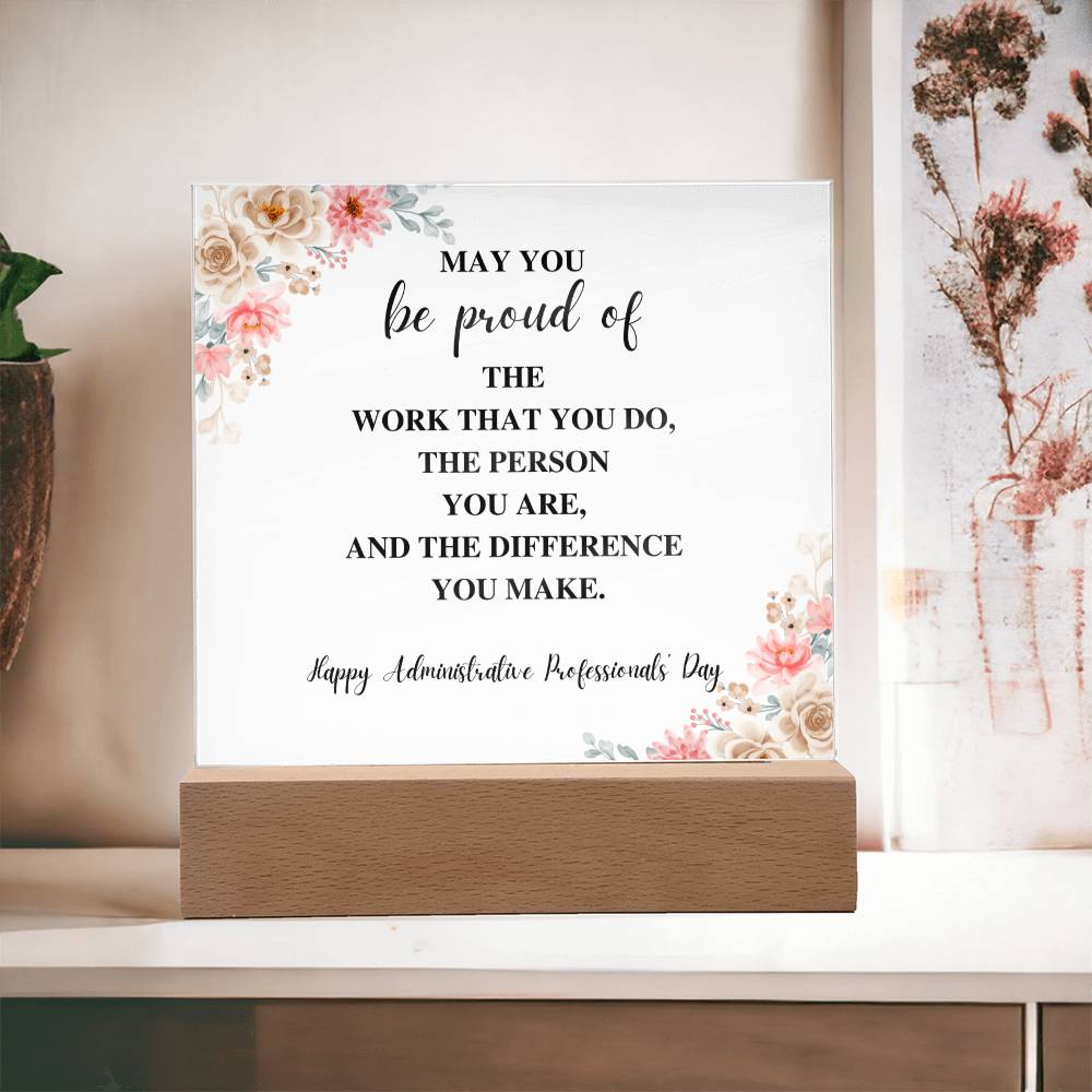 Administrative Professionals' Day Plaque