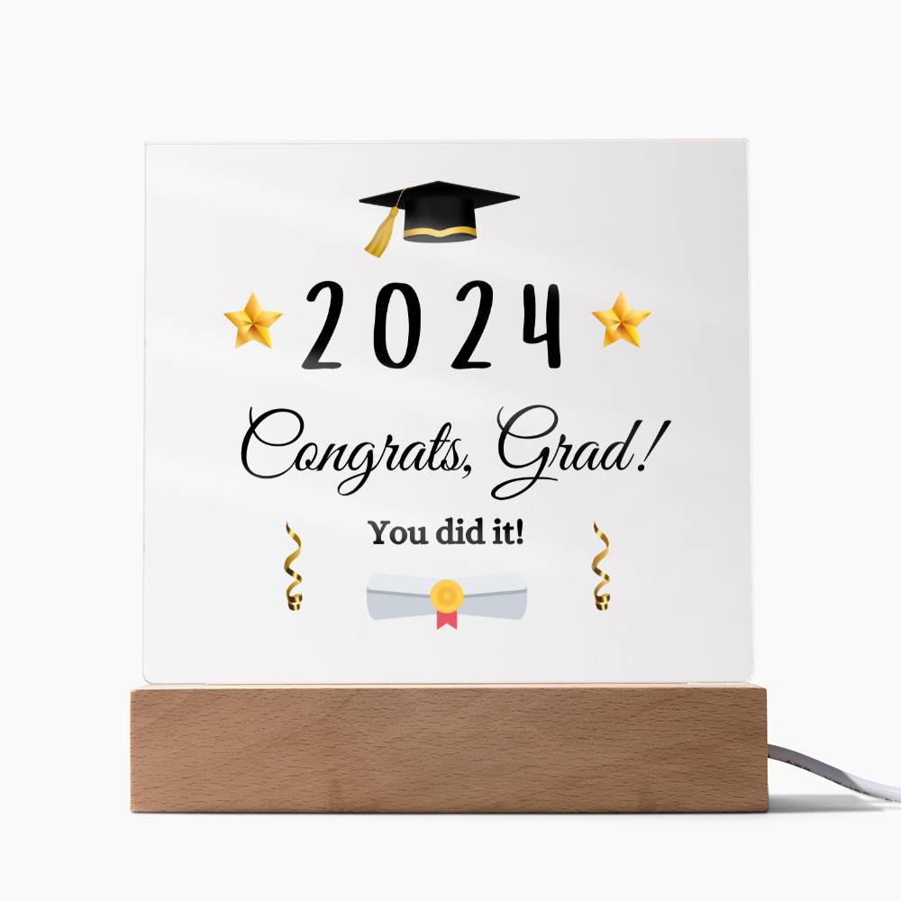 Congrats, Grad Plaque