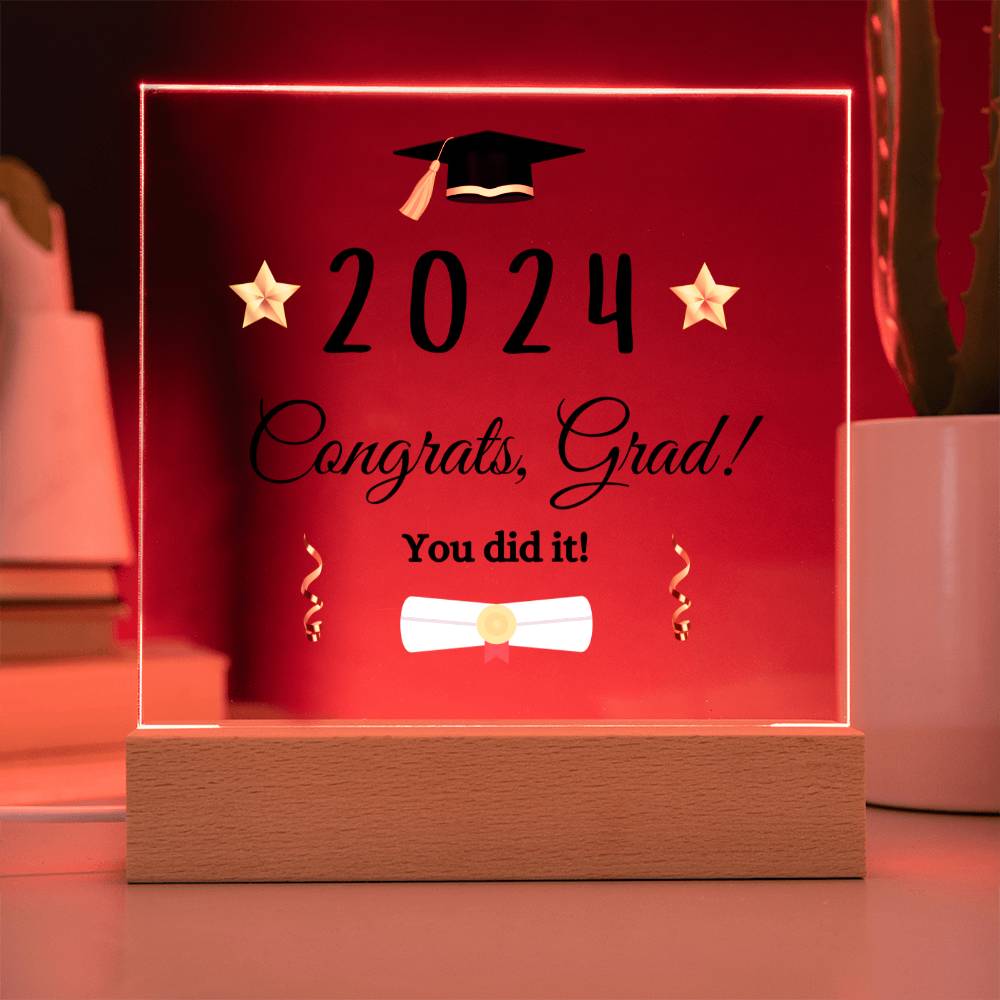 Congrats, Grad Plaque