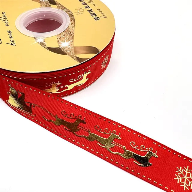 Ribbon Printed Christmas Design