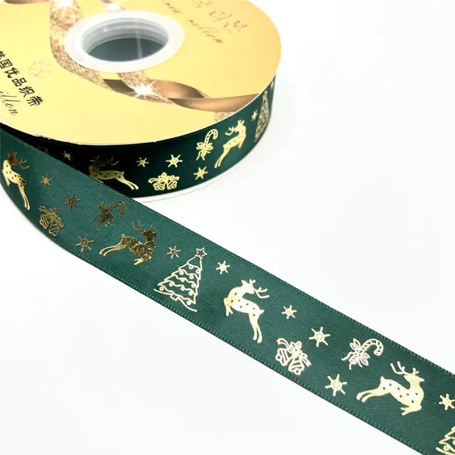 Ribbon Printed Christmas Design
