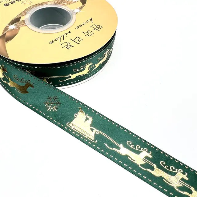 Ribbon Printed Christmas Design