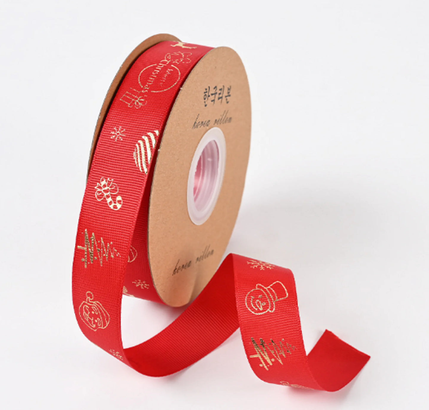 Ribbon Printed Christmas Design