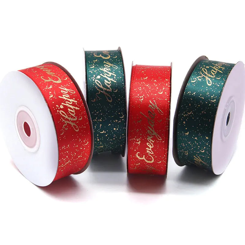 Ribbon Printed Christmas Design