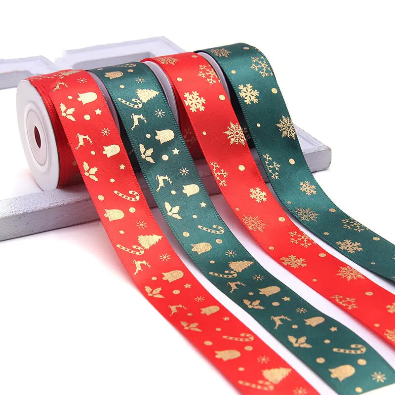 Ribbon Printed Christmas Design