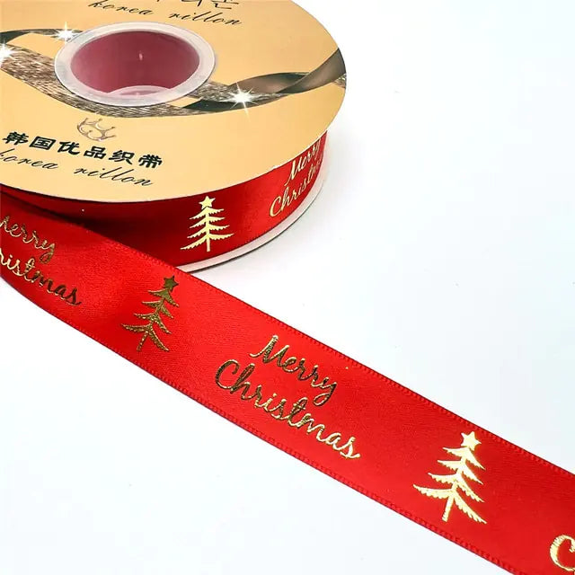 Ribbon Printed Christmas Design
