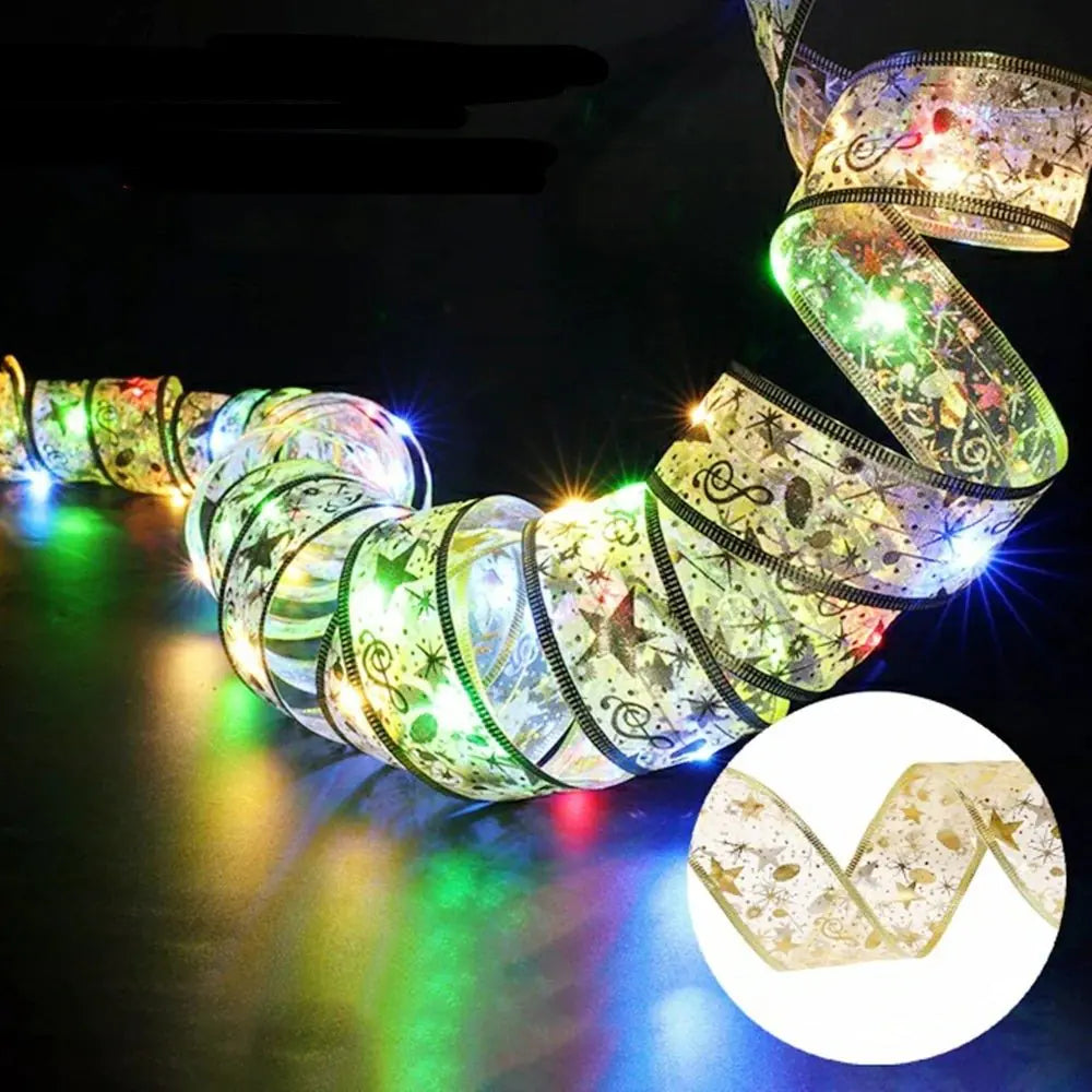 Christmas Ribbon Light, Battery-Operated