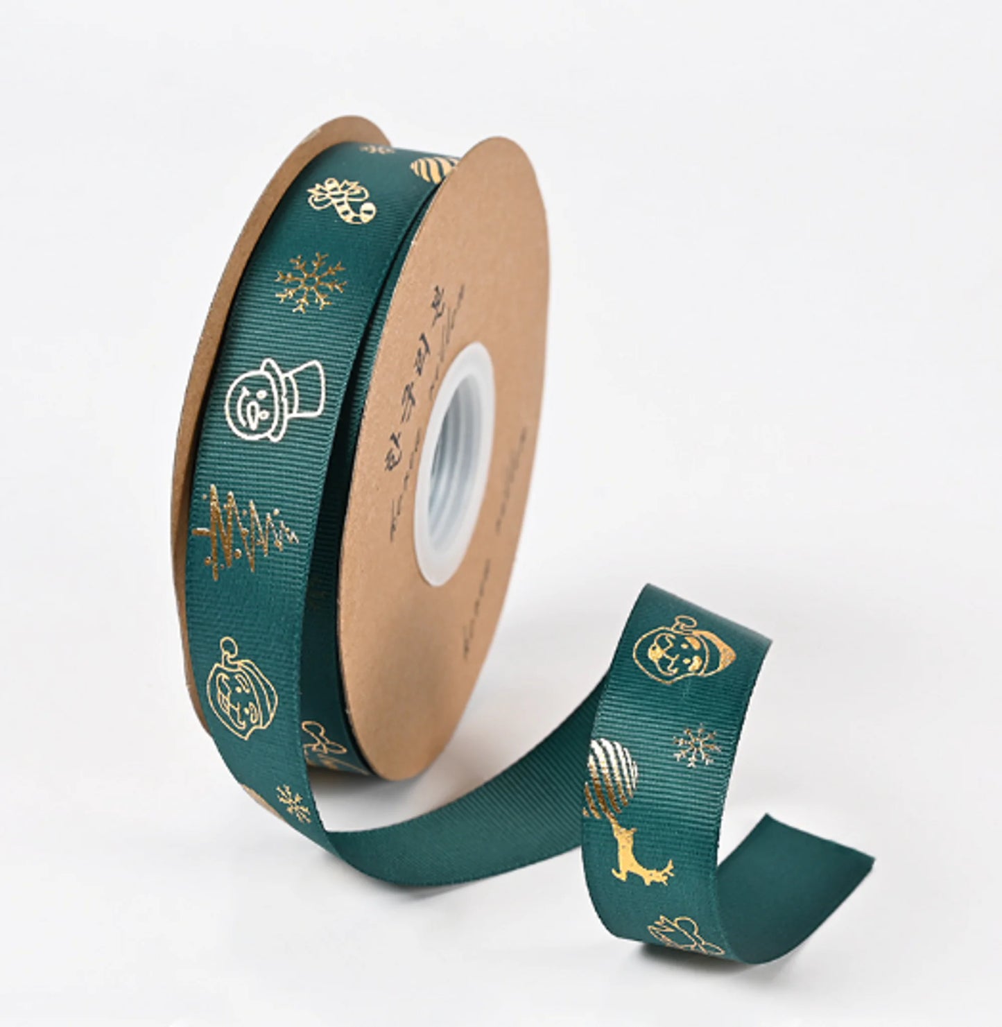 Ribbon Printed Christmas Design