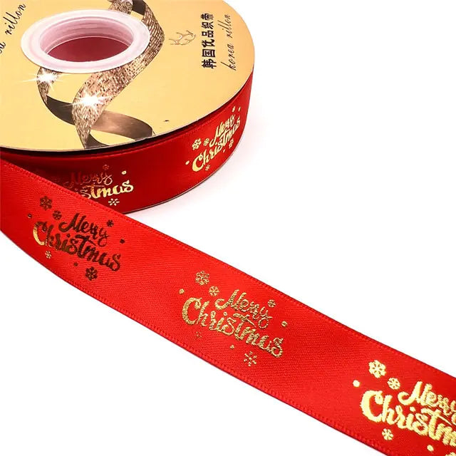 Ribbon Printed Christmas Design