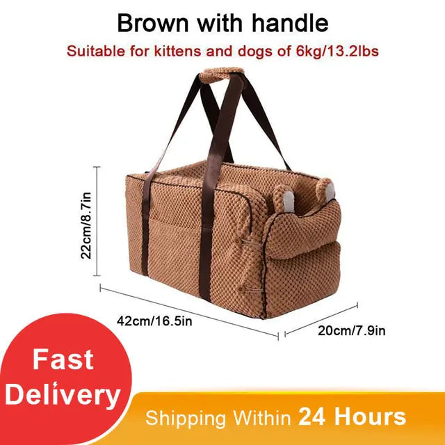 Portable Cat Dog Bed Travel Seat