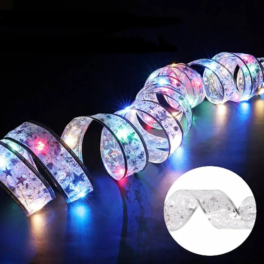 Christmas Ribbon Light, Battery-Operated