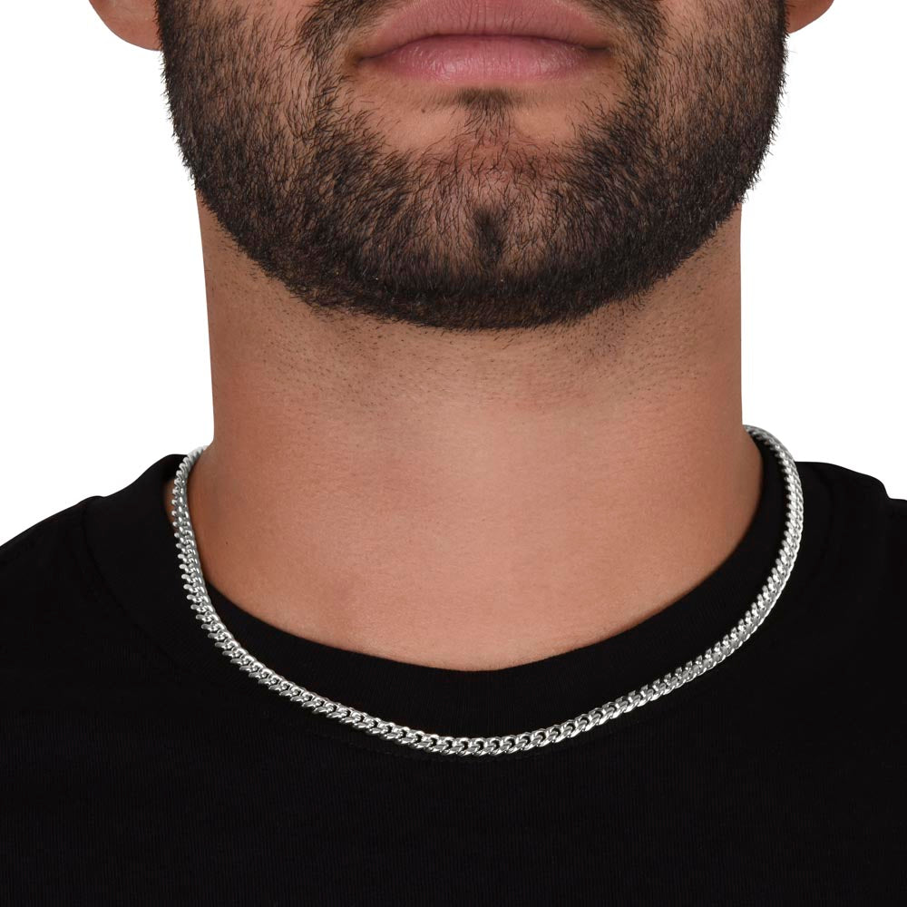 Graduation Message Cuban Link Chain