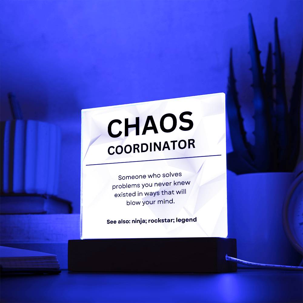 Chaos Coordinator Plaque