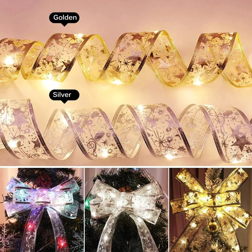 Christmas Ribbon Light, Battery-Operated