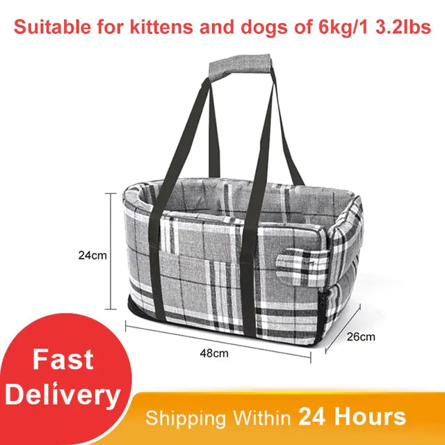 Portable Cat Dog Bed Travel Seat