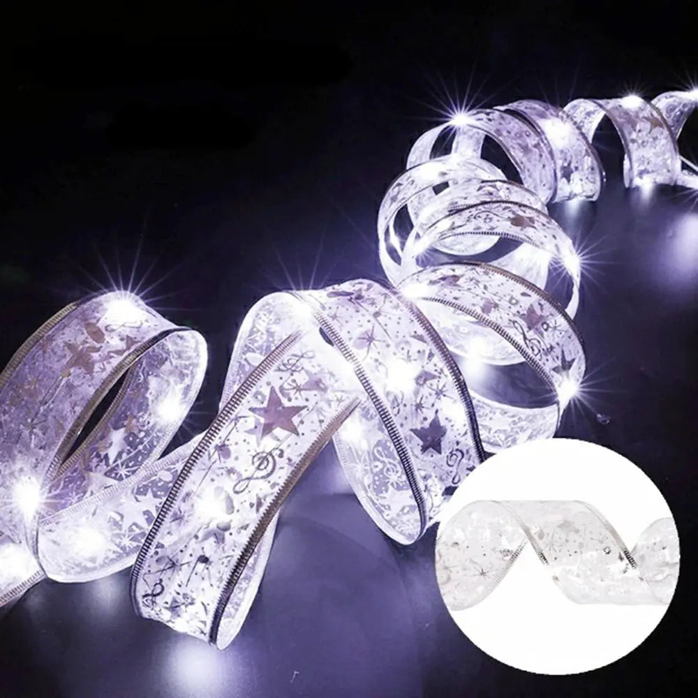 Christmas Ribbon Light, Battery-Operated