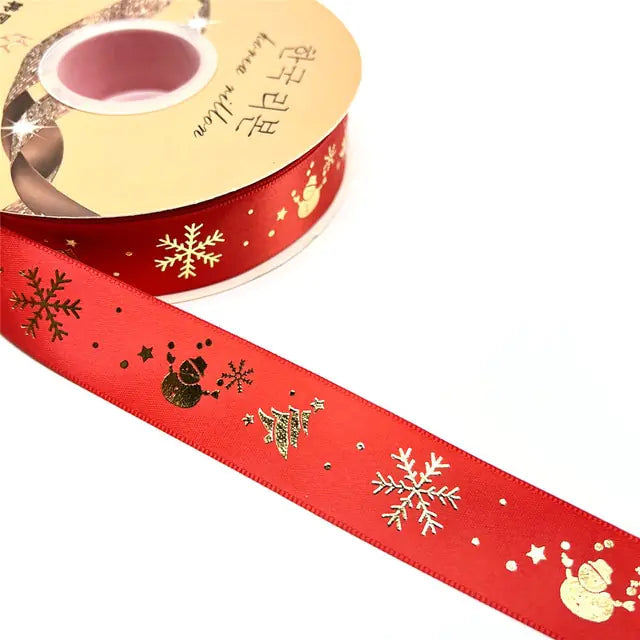 Ribbon Printed Christmas Design