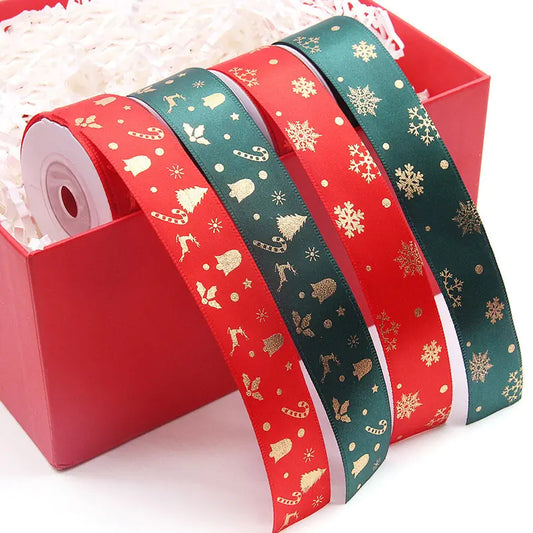 Ribbon Printed Christmas Design
