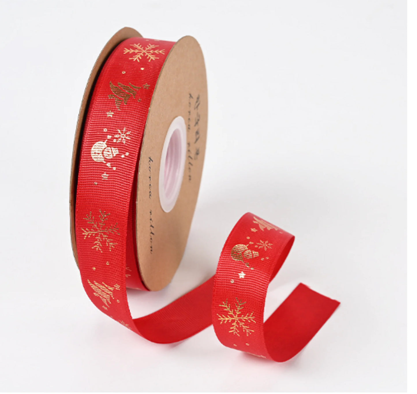 Ribbon Printed Christmas Design